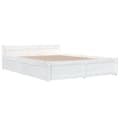 Miniatyrbillede 4 af 11: vidaXL sengeramme med skuffer 150x200 cm King Size hvid