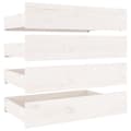 Miniatyrbillede 6 af 11: vidaXL sengeramme med skuffer 150x200 cm King Size hvid