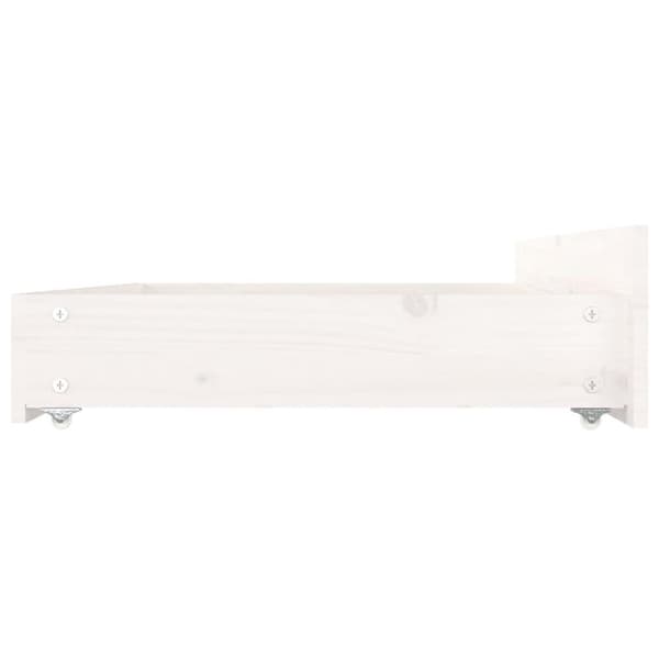 vidaXL sengeramme med skuffer 150x200 cm King Size hvid