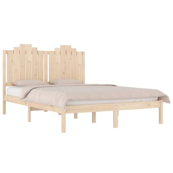 vidaXL sengeramme 160x200 cm massivt fyrretræ