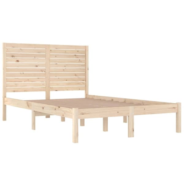 vidaXL sengeramme 140x190 cm massivt træ