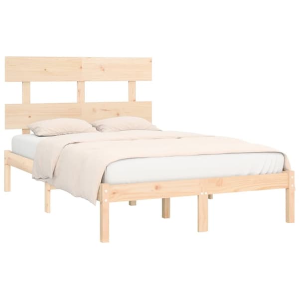 vidaXL sengeramme 150x200 cm massivt træ
