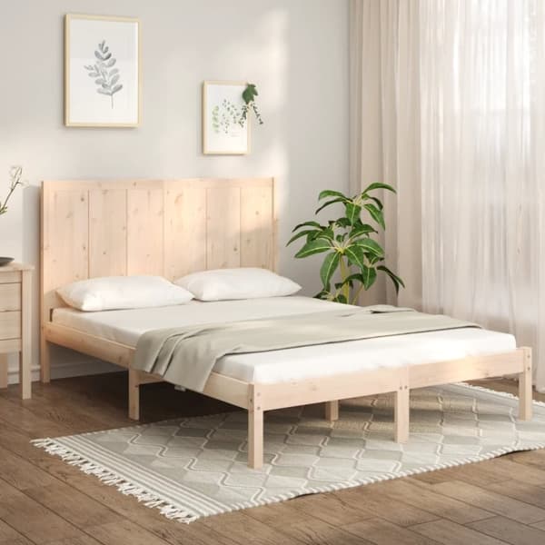 vidaXL Sänky ilman patjaa 120x190 cm täysi mänty