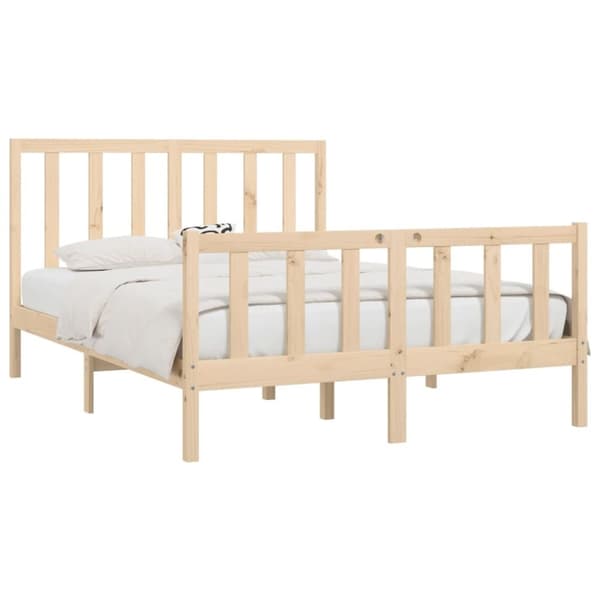 vidaXL sengeramme 140x200 cm massivt træ