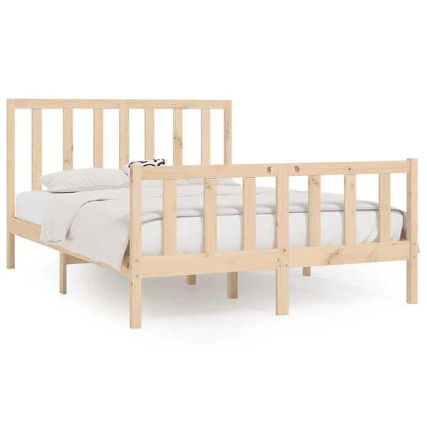 vidaXL sengeramme 140x200 cm massivt træ