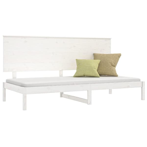 vidaXL Vuodesohva ilman patjaa valkoinen 80x200 cm täysi mänty