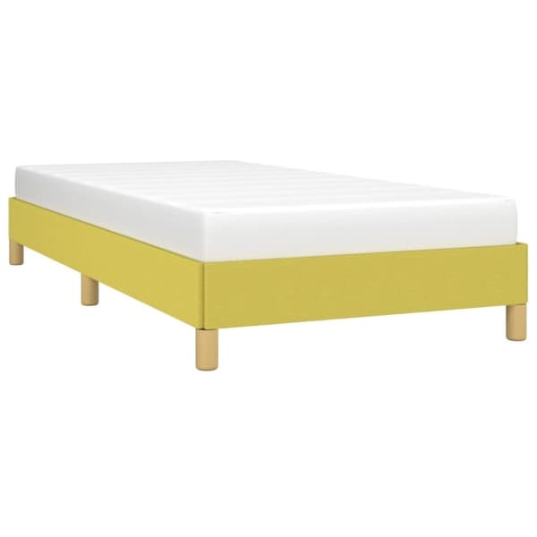 vidaXL sengeramme 90x200 cm stof grøn
