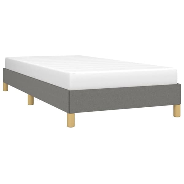 vidaXL sengeramme 100x200 cm stof mørkegrå