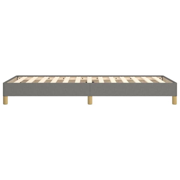 vidaXL sengeramme 100x200 cm stof mørkegrå