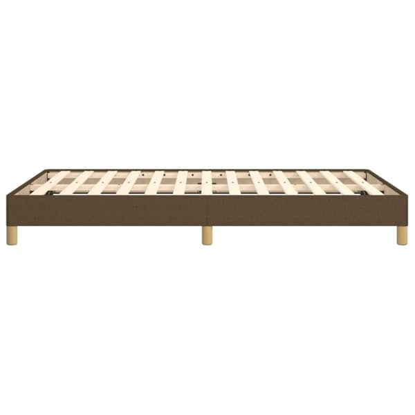 vidaXL Sengeramme uden madras Mørkebrun 120x200 cm Stof
