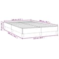 Miniatyrbillede 9 af 10: vidaXL Sengeramme uden madras Mørkebrun 120x200 cm Stof