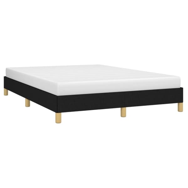 vidaXL sengeramme 140x200 cm stof sort