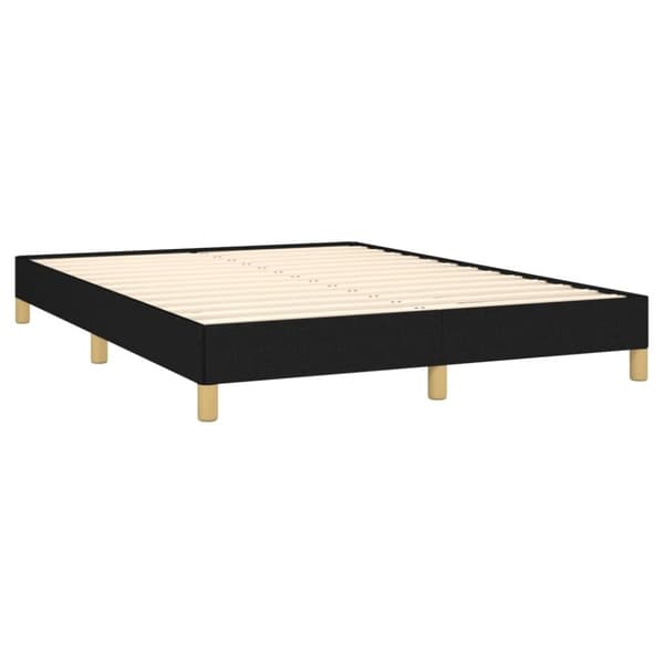 vidaXL sengeramme 140x200 cm stof sort