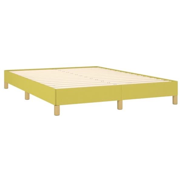 vidaXL sengeramme 140x190 cm stof grøn