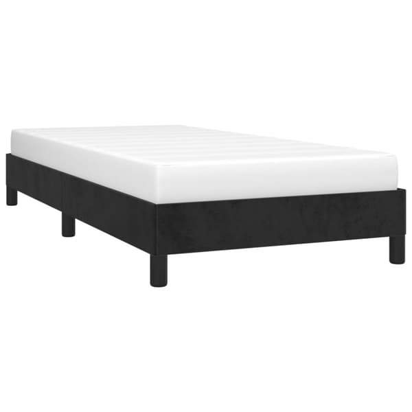 vidaXL sengeramme 90x200 cm fløjl sort