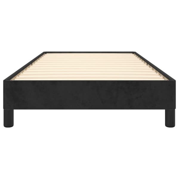 vidaXL sengeramme 90x200 cm fløjl sort
