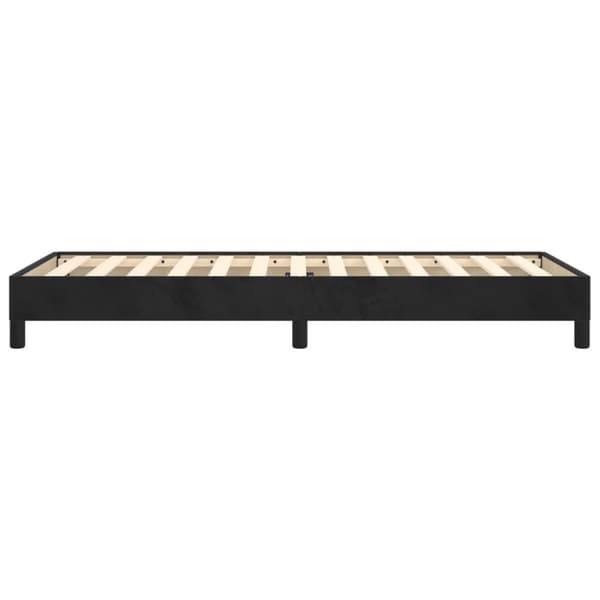 vidaXL sengeramme 90x200 cm fløjl sort