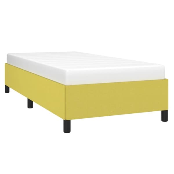vidaXL sengeramme 90x190 cm stof grøn