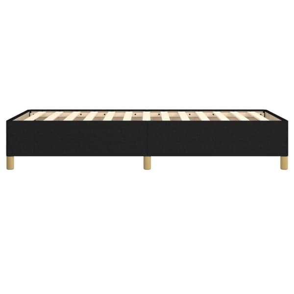 vidaXL sengeramme 90x200 cm stof sort