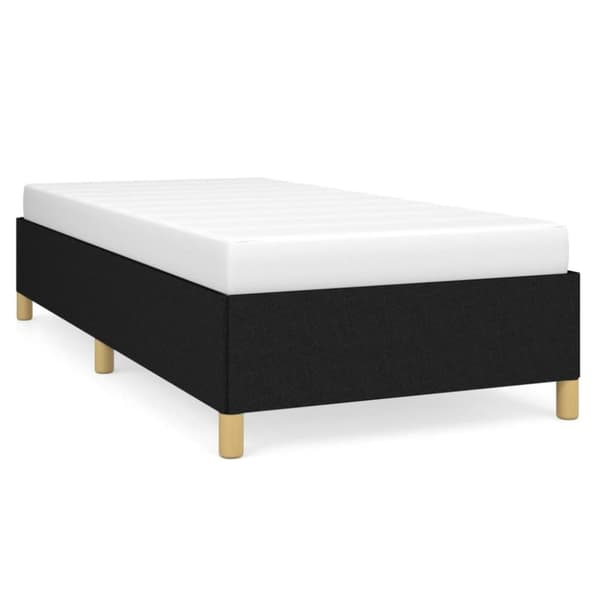 vidaXL sengeramme 90x200 cm stof sort