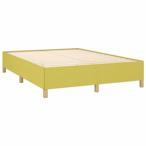 vidaXL Sengeramme uden madras Grøn 140x190 cm Stof