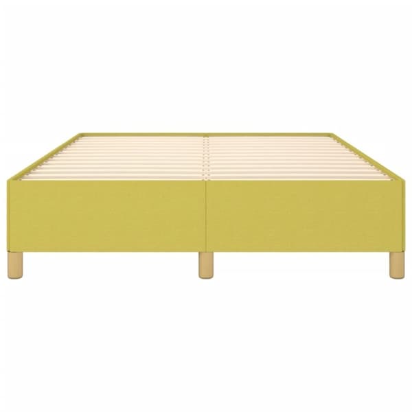 vidaXL Sengeramme uden madras Grøn 140x190 cm Stof