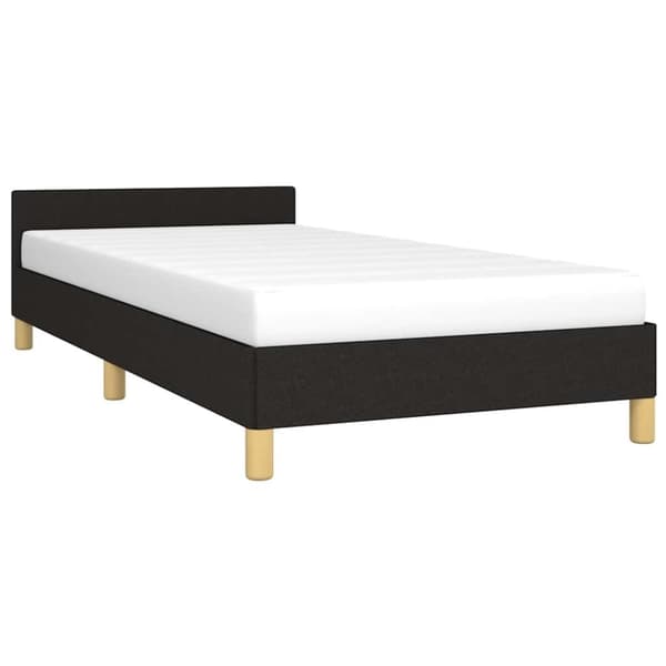 vidaXL Sengeramme uden madras Sort 100x200 cm Stof