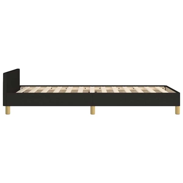 vidaXL Sengeramme uden madras Sort 100x200 cm Stof