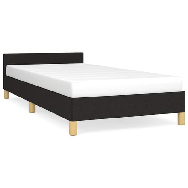 vidaXL Sengeramme uden madras Sort 100x200 cm Stof