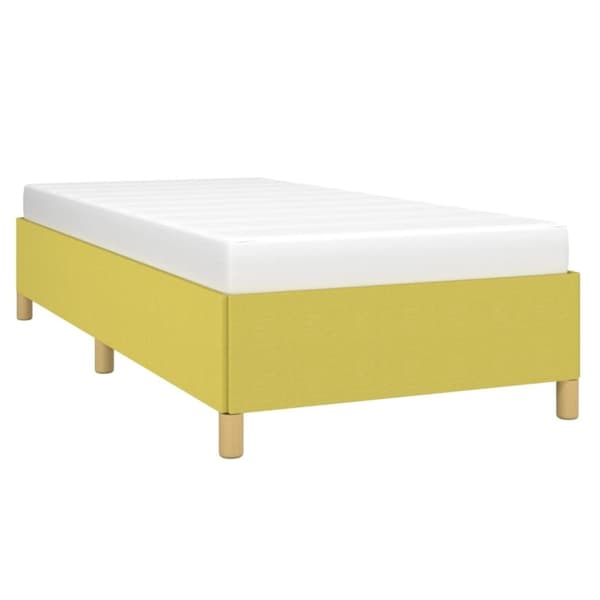 vidaXL Sengeramme uden madras Grøn 100x200 cm Stof