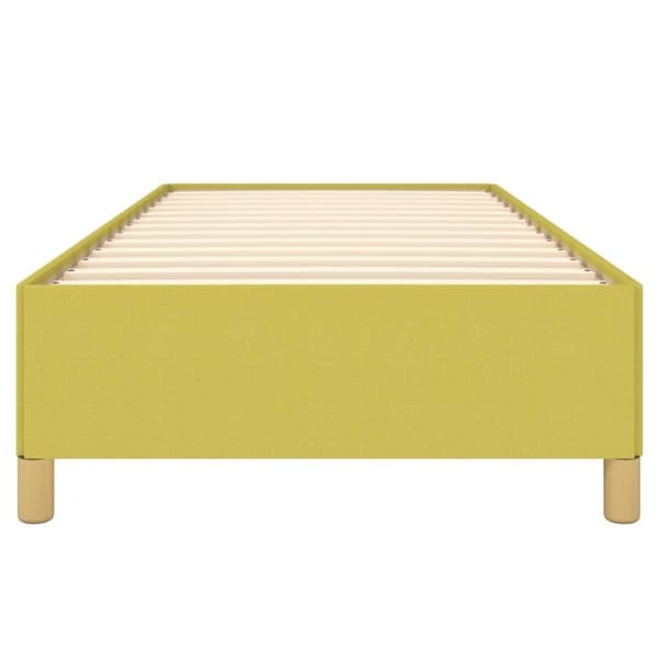 vidaXL Sengeramme uden madras Grøn 100x200 cm Stof