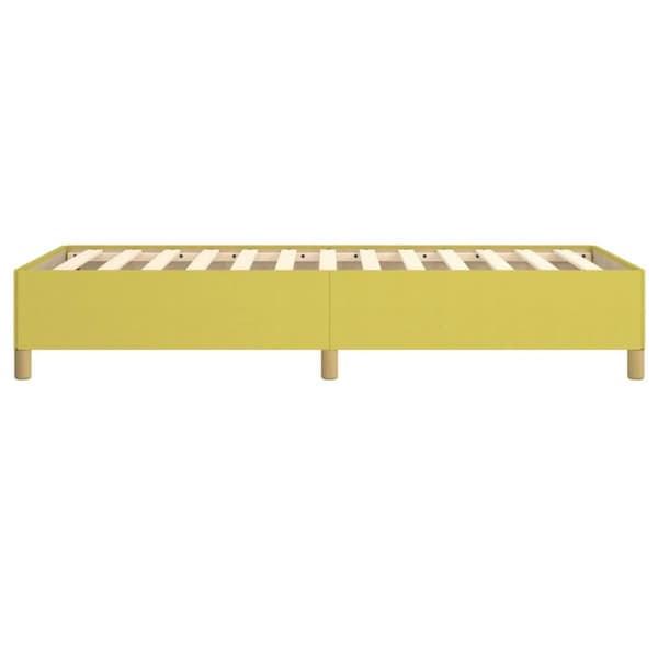 vidaXL Sengeramme uden madras Grøn 100x200 cm Stof