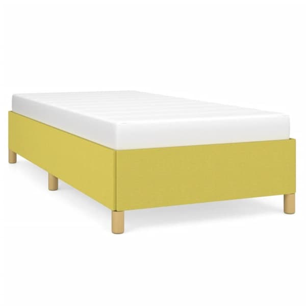 vidaXL Sengeramme uden madras Grøn 100x200 cm Stof