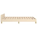 Miniatyrbillede 6 af 10: vidaXL Sengeramme uden madras Creme 120x200 cm Stof