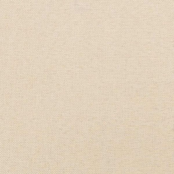 vidaXL Sengeramme uden madras Creme 120x200 cm Stof