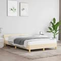 Miniatyrbillede 1 af 10: vidaXL Sengeramme uden madras Creme 120x200 cm Stof