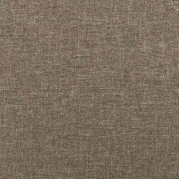 vidaXL Sengeramme uden madras Taupe 100x200 cm Stof