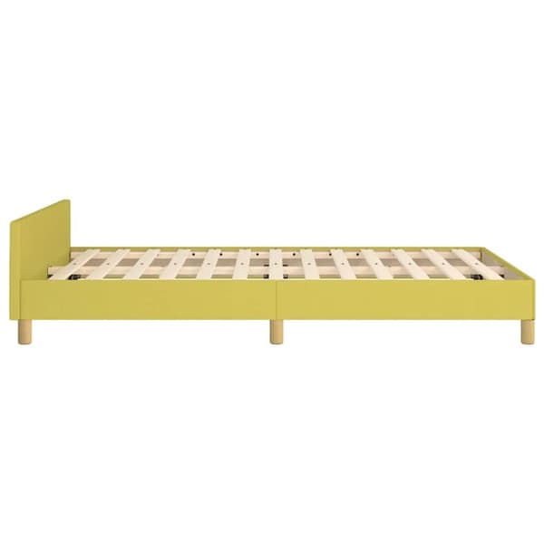 vidaXL Sengeramme uden madras Grøn 120x200 cm Stof