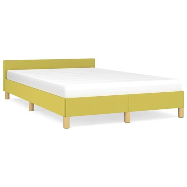 vidaXL Sengeramme uden madras Grøn 120x200 cm Stof