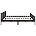 Miniatyrbilde 6 av 9: vidaXL Sengeramme svart heltre 160x200 cm