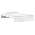Miniatyrbilde 3 av 11: vidaXL Sengeramme hvit heltre 120x190 cm Small Double