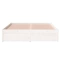 Miniatyrbilde 5 av 11: vidaXL Sengeramme hvit heltre 120x190 cm Small Double