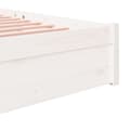 Miniatyrbilde 6 av 11: vidaXL Sengeramme hvit heltre 120x190 cm Small Double