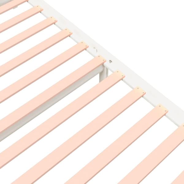 vidaXL Sengeramme hvit heltre 120x190 cm Small Double