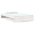 Miniatyrbilde 1 av 11: vidaXL Sengeramme hvit heltre 120x190 cm Small Double