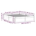 Miniatyrbilde 9 av 11: vidaXL Sengeramme hvit heltre 160x200 cm