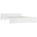 Miniatyrbilde 5 av 10: vidaXL Sengeramme hvit heltre 140x190 cm