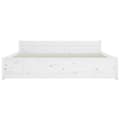 Miniatyrbilde 6 av 10: vidaXL Sengeramme hvit heltre 140x190 cm