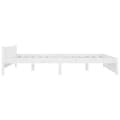 Miniatyrbilde 7 av 10: vidaXL Sengeramme hvit heltre 140x190 cm