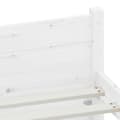 Miniatyrbilde 8 av 10: vidaXL Sengeramme hvit heltre 140x190 cm